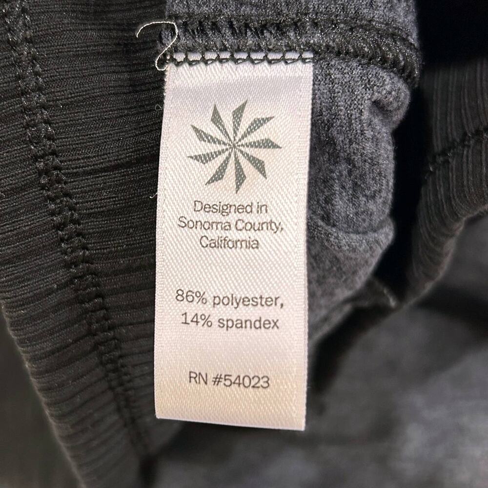 Athleta Gray Heather Jogger Sweatpants Zippered Pockets - Picture 8 of 8